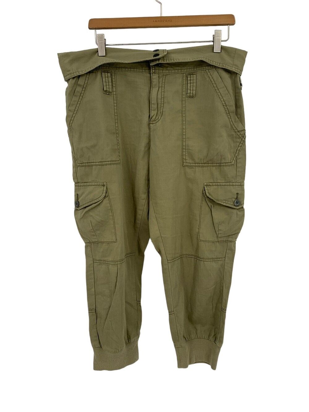 Ralph Lauren Denim & Supply Cargo Pants Cropped Fold Down Waist Size 31